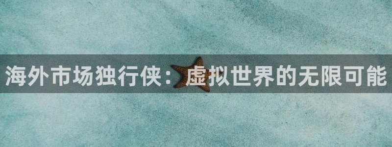 pp电子官网注册方法是什么意思：海外市场独行侠：虚拟世界的无限可能